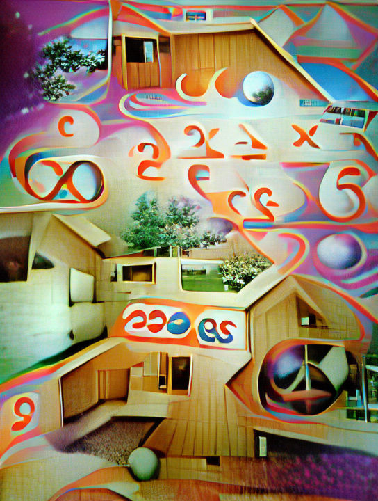 Psychedelic 70s Dream House in Space