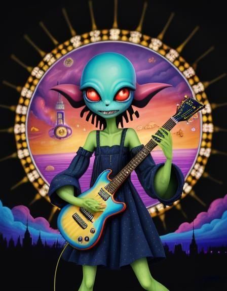 Alien Pop Star Concert at Big Ben