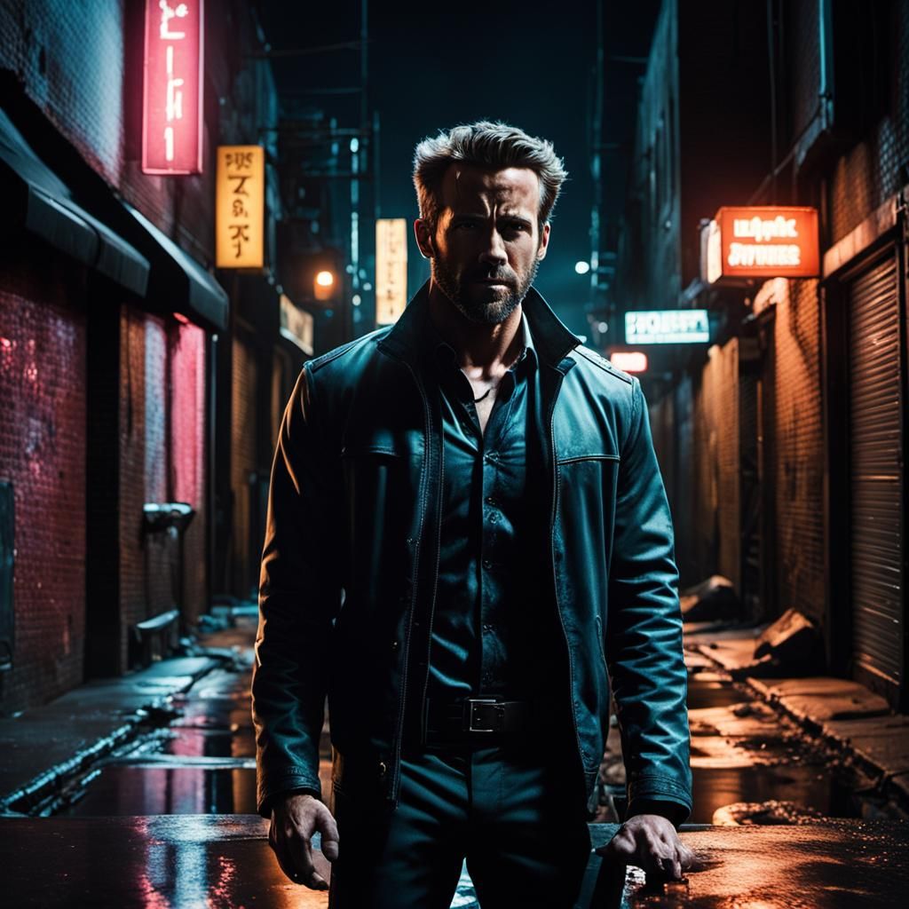 Ryan Reynolds as Wolverine in Film Noir Style