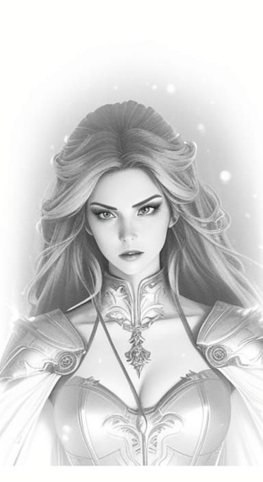 Ethereal Fantasy Warrior in Golden Armor