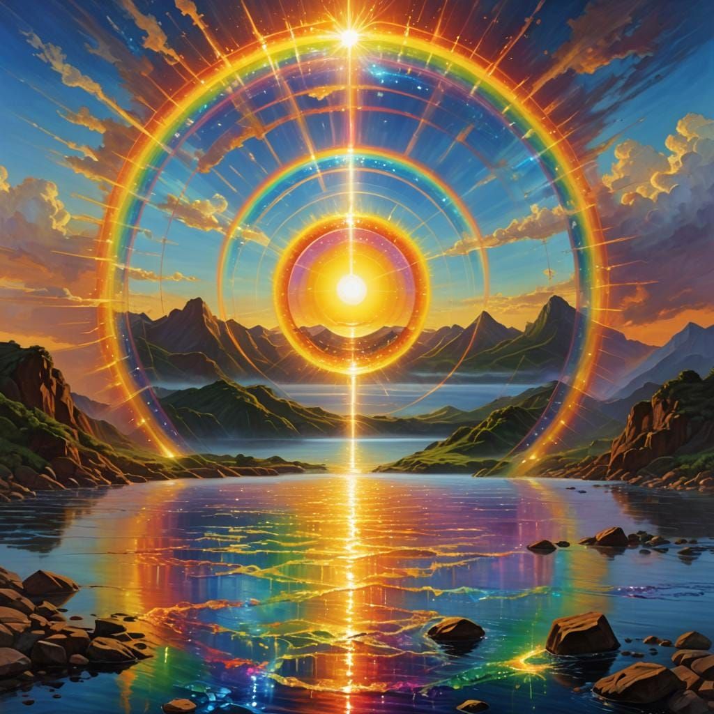 Sun's Divine Destruction: An 8K Matte Painting