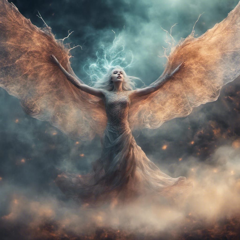 A ikran shot of a beautiful enchanted flying  ikran with deep realistic veins, living enchanted soul of the with wings o...