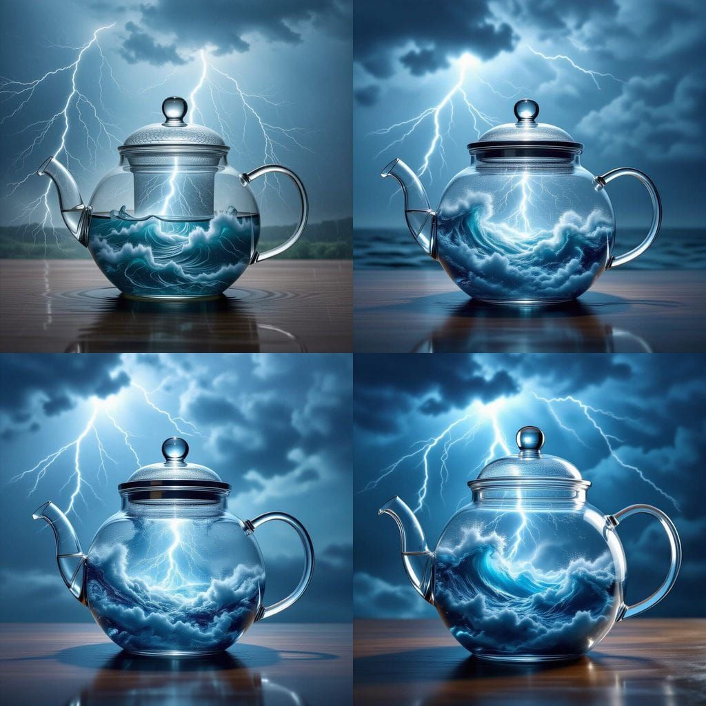 Transparent Teapot Holds a Powerful Storm
