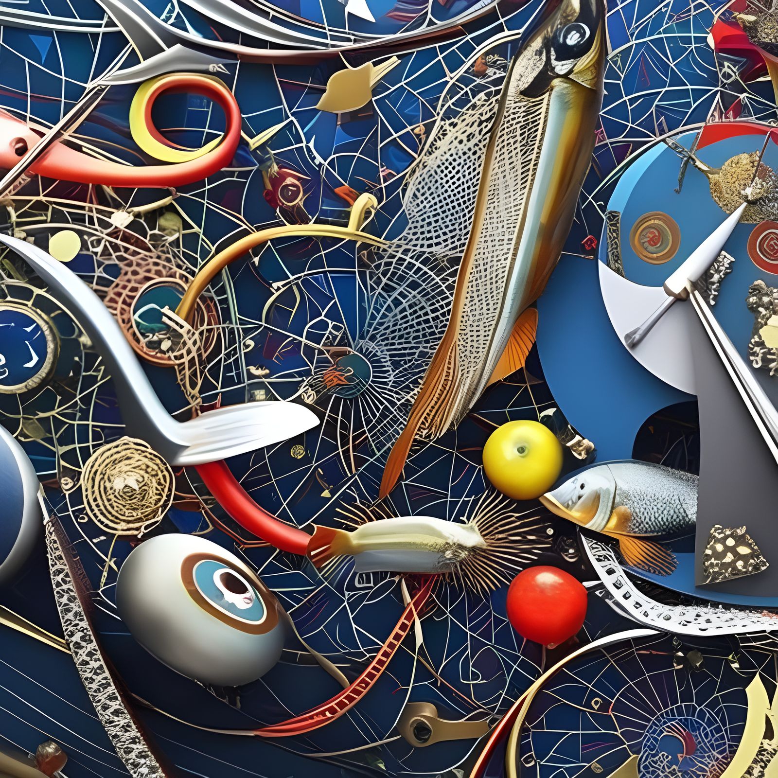 Detailed Cosmic Painting with Magical Particles