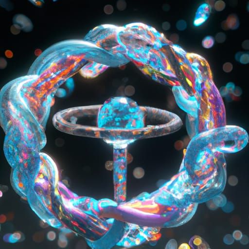 Interactive Crystal Torus Creates Imagined Universe