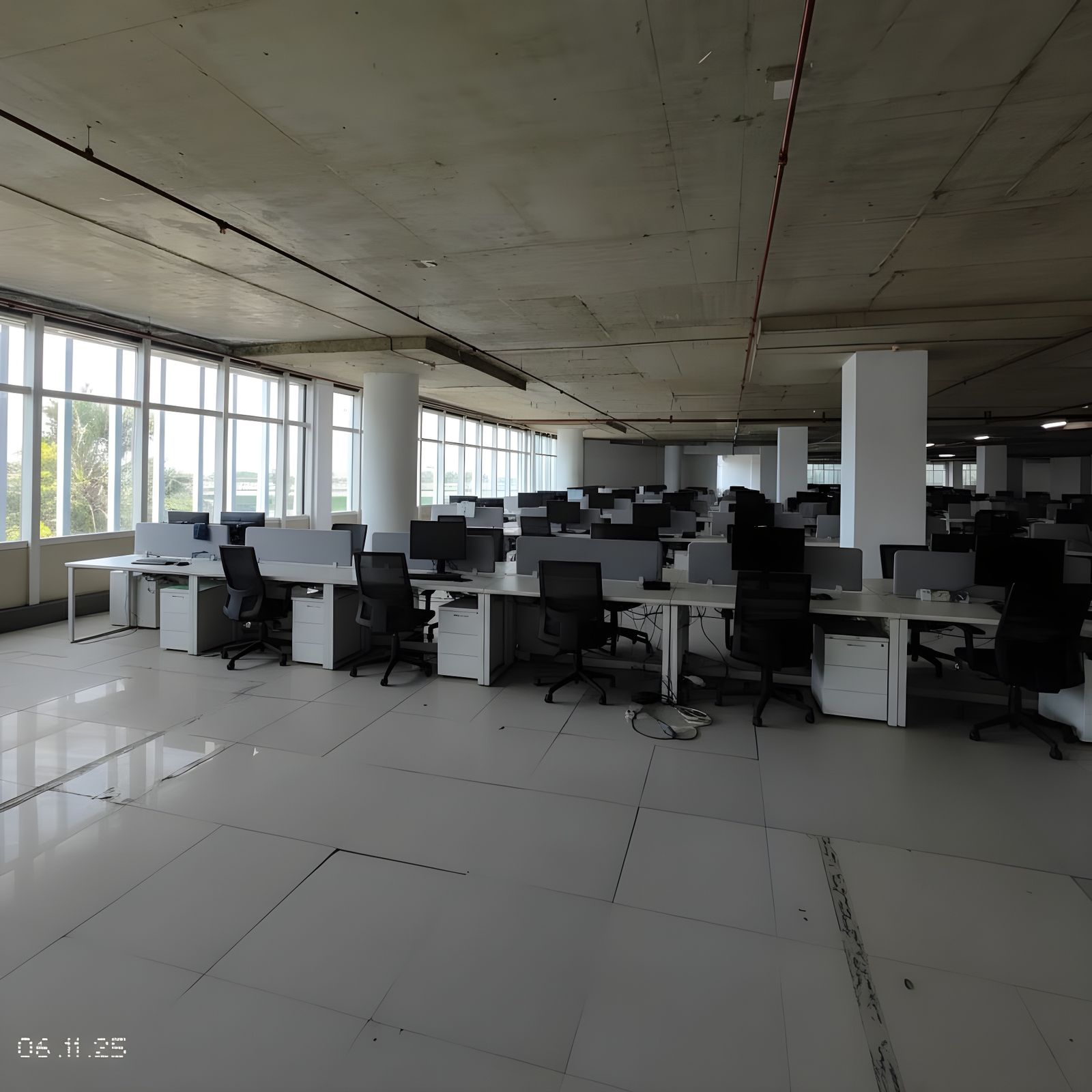 Modern Multi-Workstation Office Space with Computers