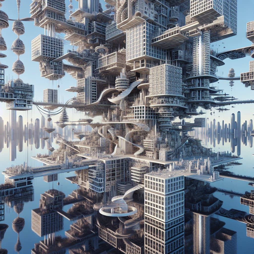 Floating Cities: Bending Skyscrapers in the Sky