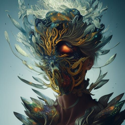 Dark Fantasy Warrior in Hyper-Detailed Digital Art