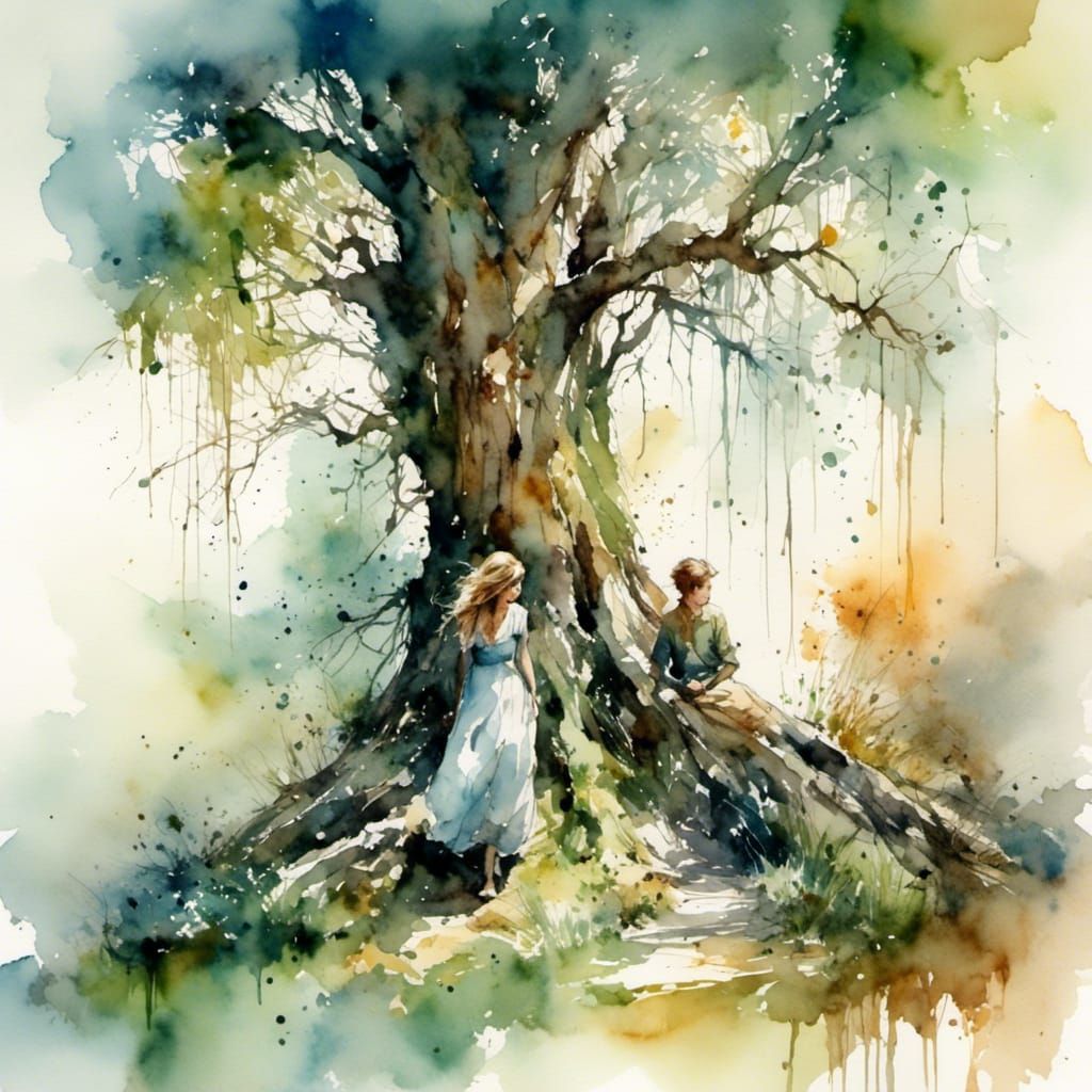 I'll be waiting, waiting for you,
Let me hold you under the tree