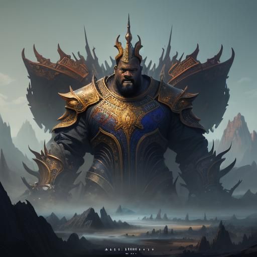 Shaquille O'Neal: Detailed Matte Painting