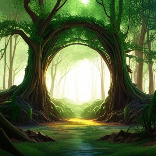 Enchanted Forest Portal to Fantasy Land