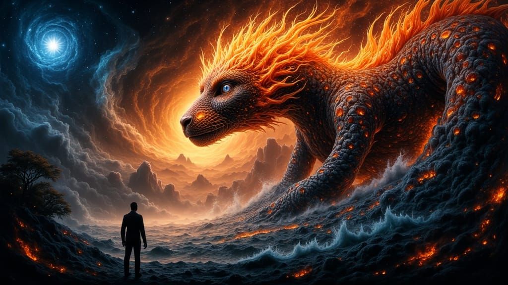 Celestial Chorus in Gaia's Embrace: Fractal Waves and Starse...