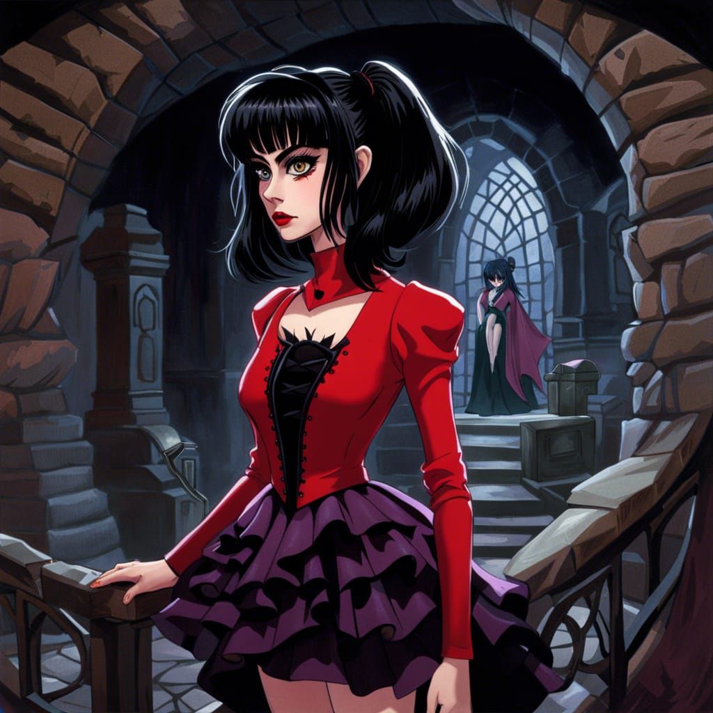Lydia Deetz as Spider Web Magical Girl
