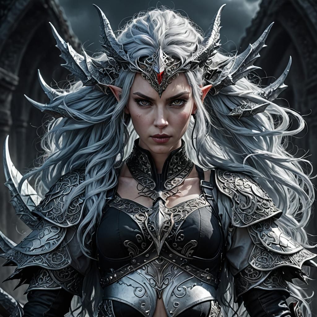 Muscular Elf Thief in Gothic Style