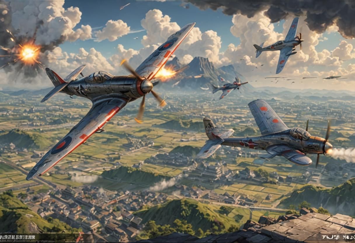 Anime-Style Spitfighter in Detailed 3D Art