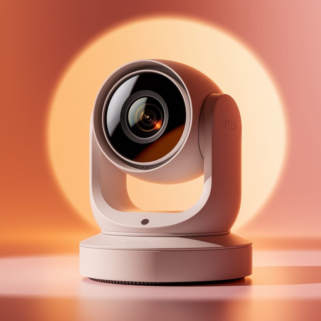 Professional PTZ Camera in Modern Industrial Design