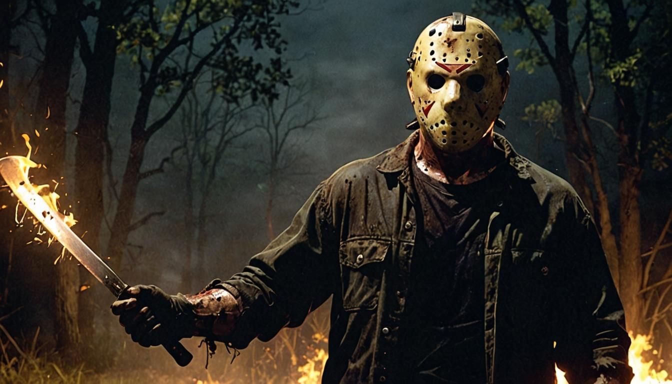 Jason Voorhees in Cinematic Firelight