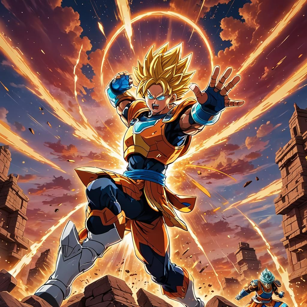 Warrior Launches Spirit Kamehameha: Anime Key Visual