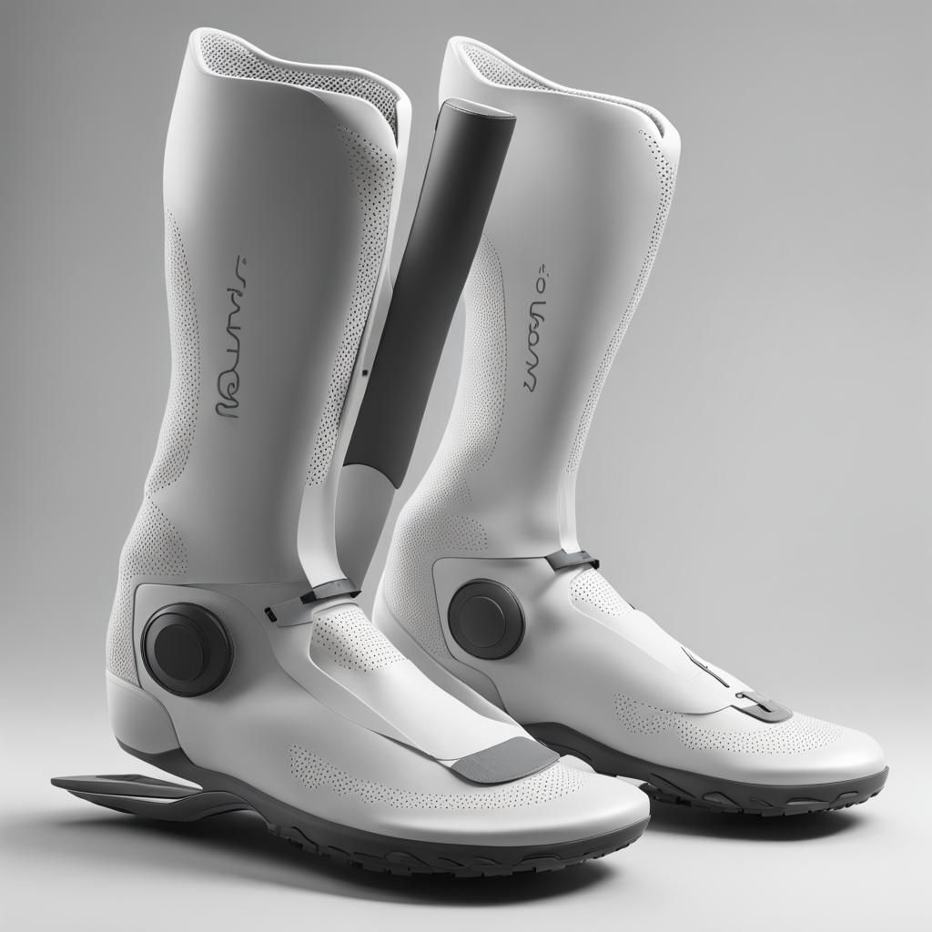 Futuristic Boots: Seamless Biology Integration