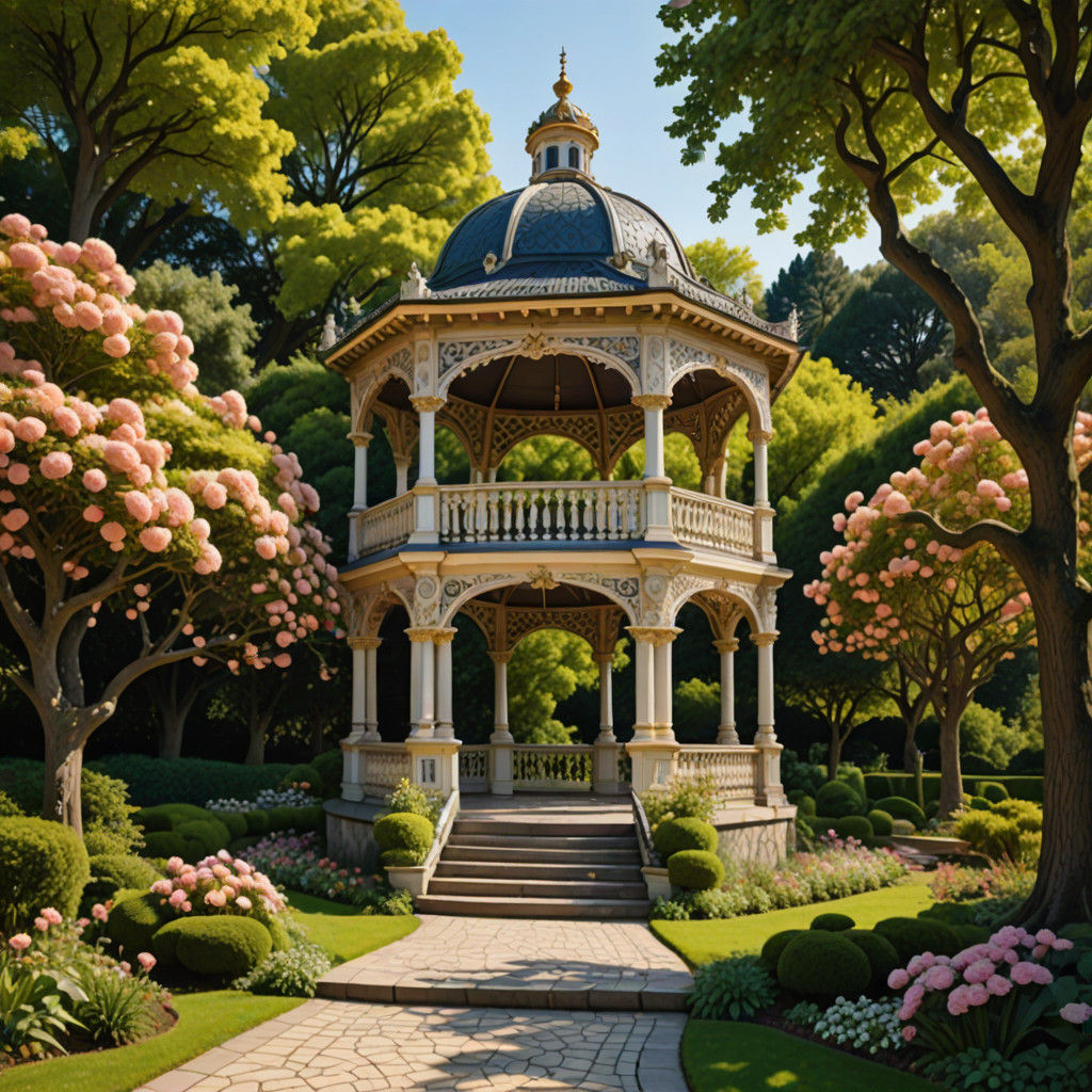 A baroque Rococo gazebo