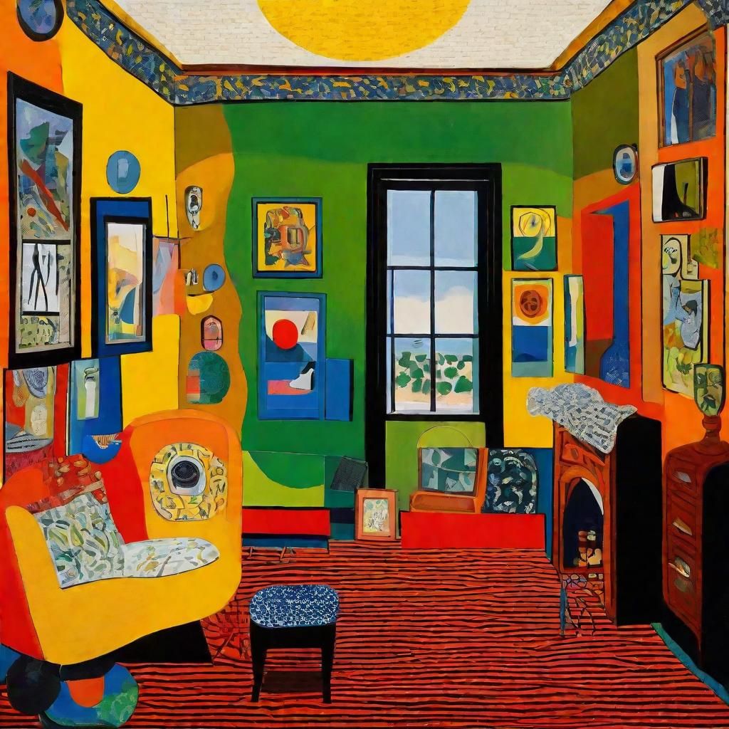 Bright Sunny Room in Modern Whimsical Style