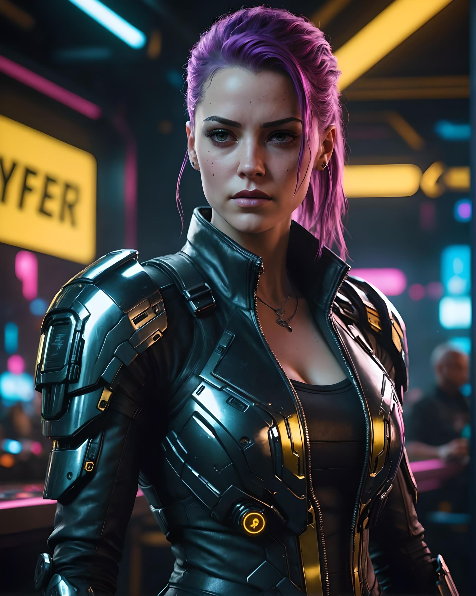 Lizzie Wizzie: Cyberpunk Beauty in Chrome