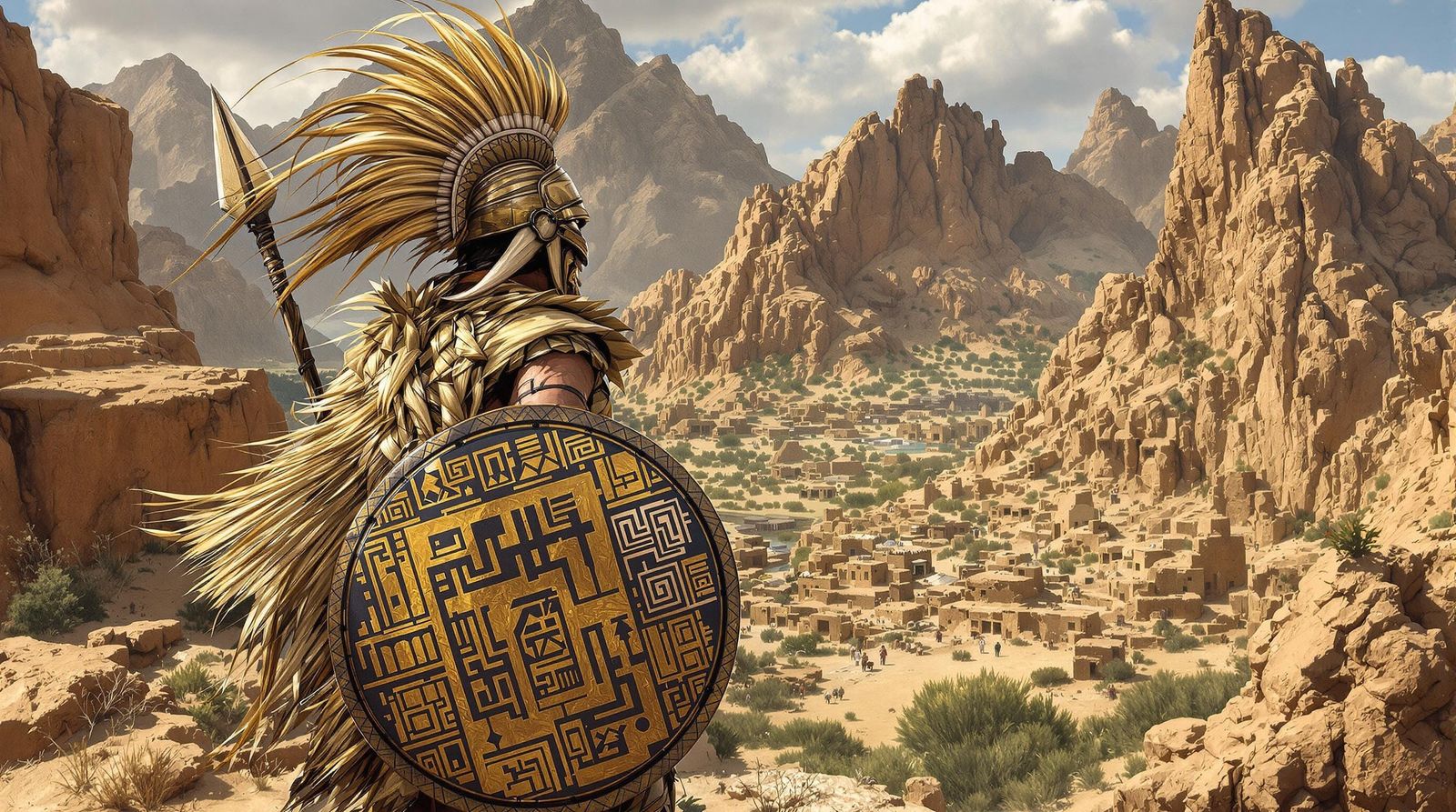 Ancient Warrior Emerges in a Land of Ruin