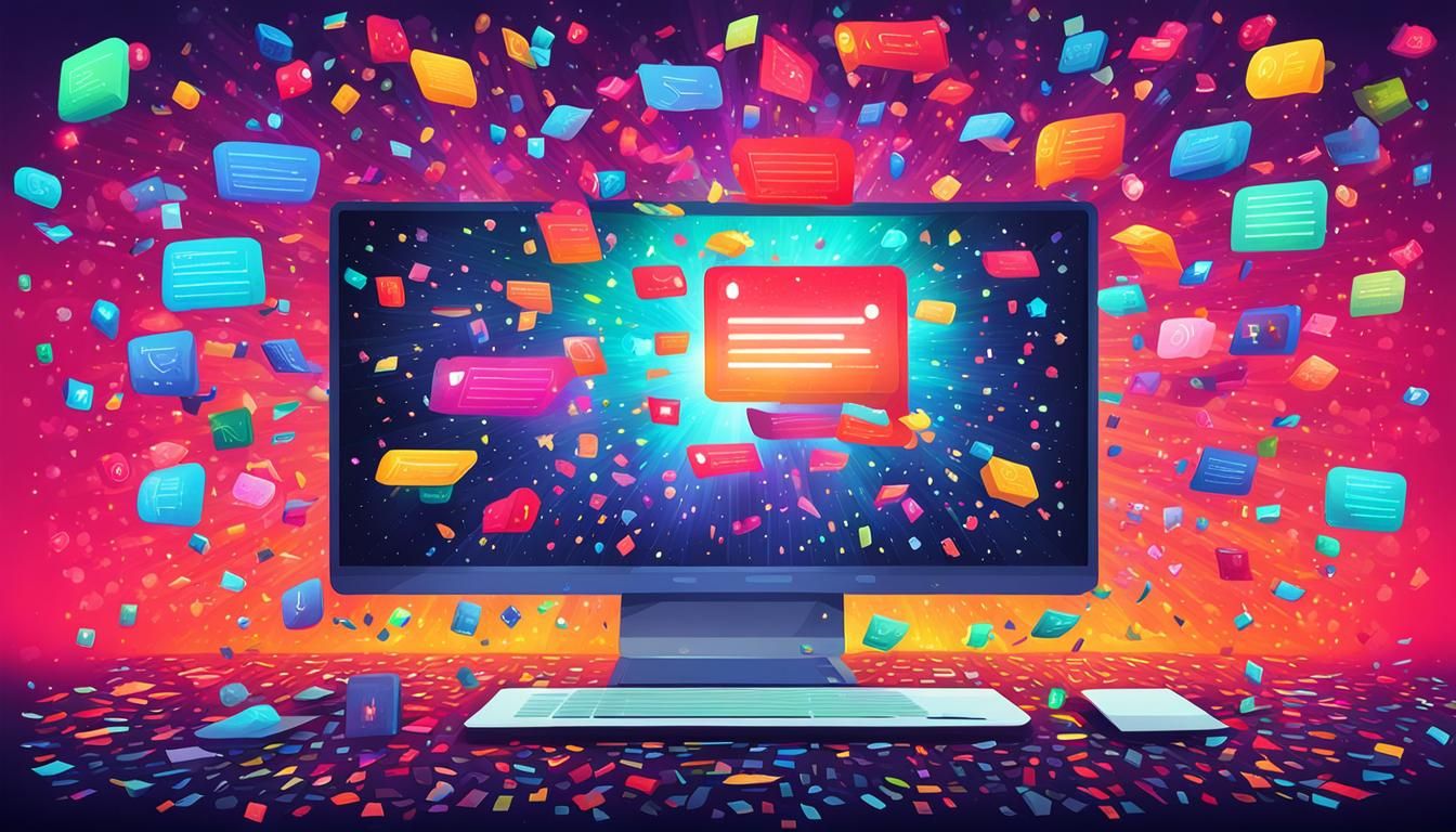 Vibrant Poster of a Billion Notifications