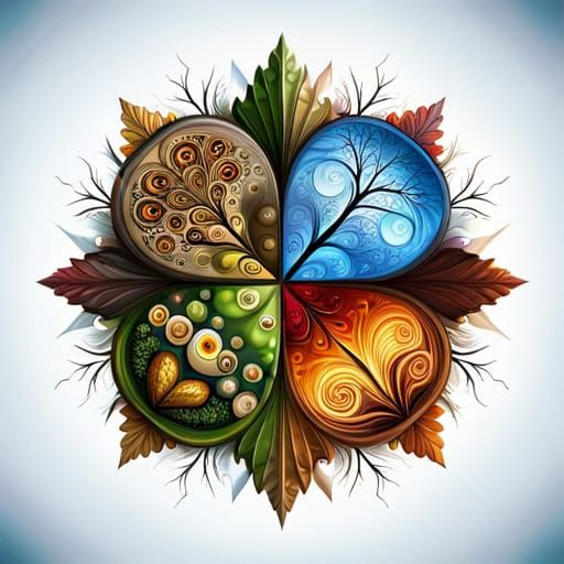 Circle of Life: Four Seasons in Digital Art