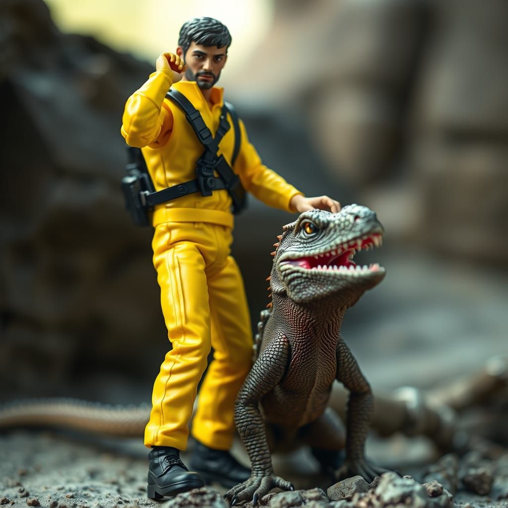 Hyper-Realistic G.I. Joe Toy Figure in a Cinematic Aesthetic