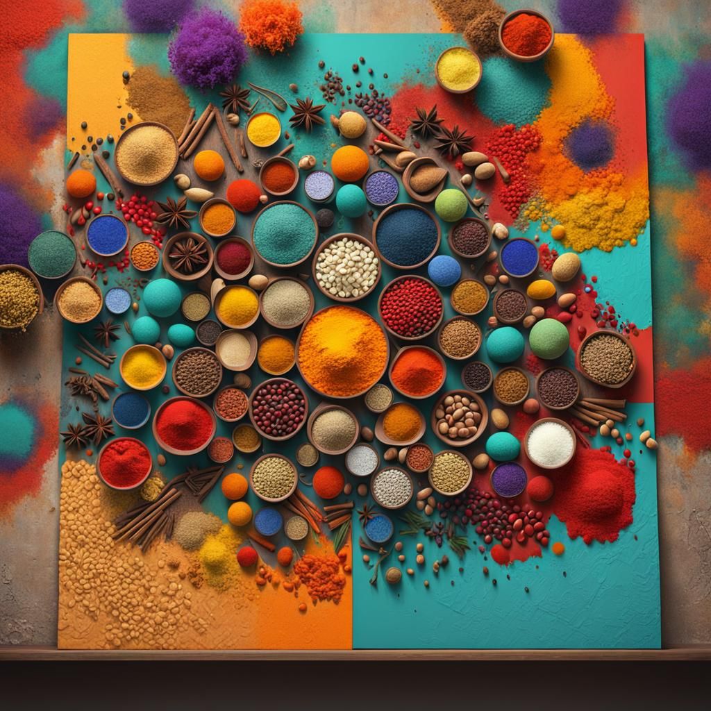 Spice Abstraction: 3D Digital Art in Rothko Style