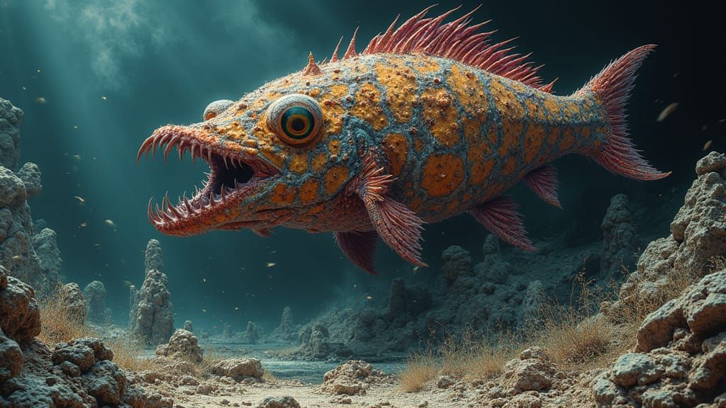 Sinister Figure Amidst Apocalyptic Landscape