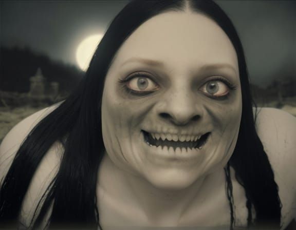 The Pale Lady: A Haunting Folk Horror Portrait