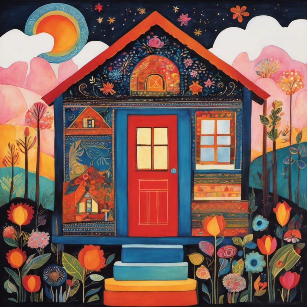 Bohemian Tiny House Inspired by Folk Art