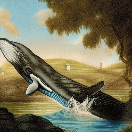 Whimsical Wishing Well Scene in Matte Painting Style