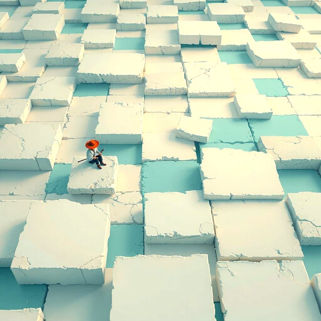 Whimsical Fairy Tale Landscape in Vibrant Colors