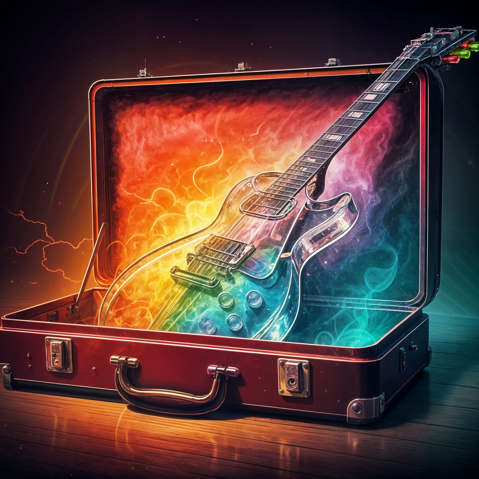 Rainbow Glass Guitar: A Modern Art Masterpiece
