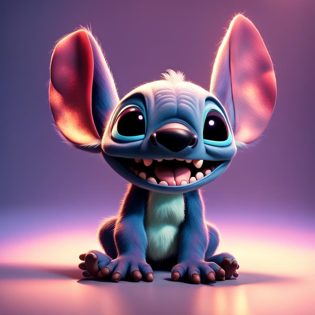 Stitch 3D Digital Art by Pixar