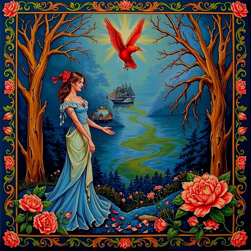 Abstract Twisting Forms in Shades of Red