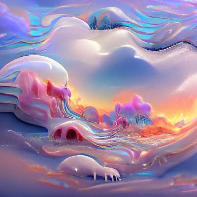 Abstract Melting Dreamscape