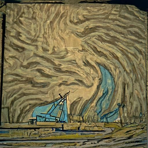 Starry Night Sky in Vibrant Cel-Shaded Art