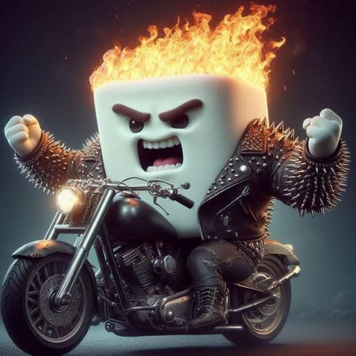 Angry Marshmallow Biker