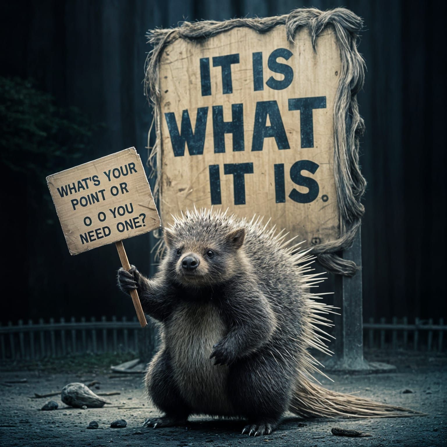 Serious Porcupine Confronts Existential Dilemmas in Forest L...