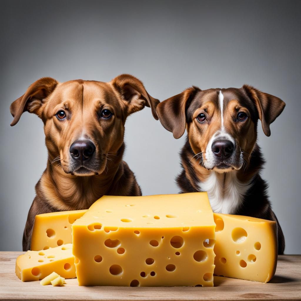 Two-Headed Dog Guarding Cheese: An AI Interpretation