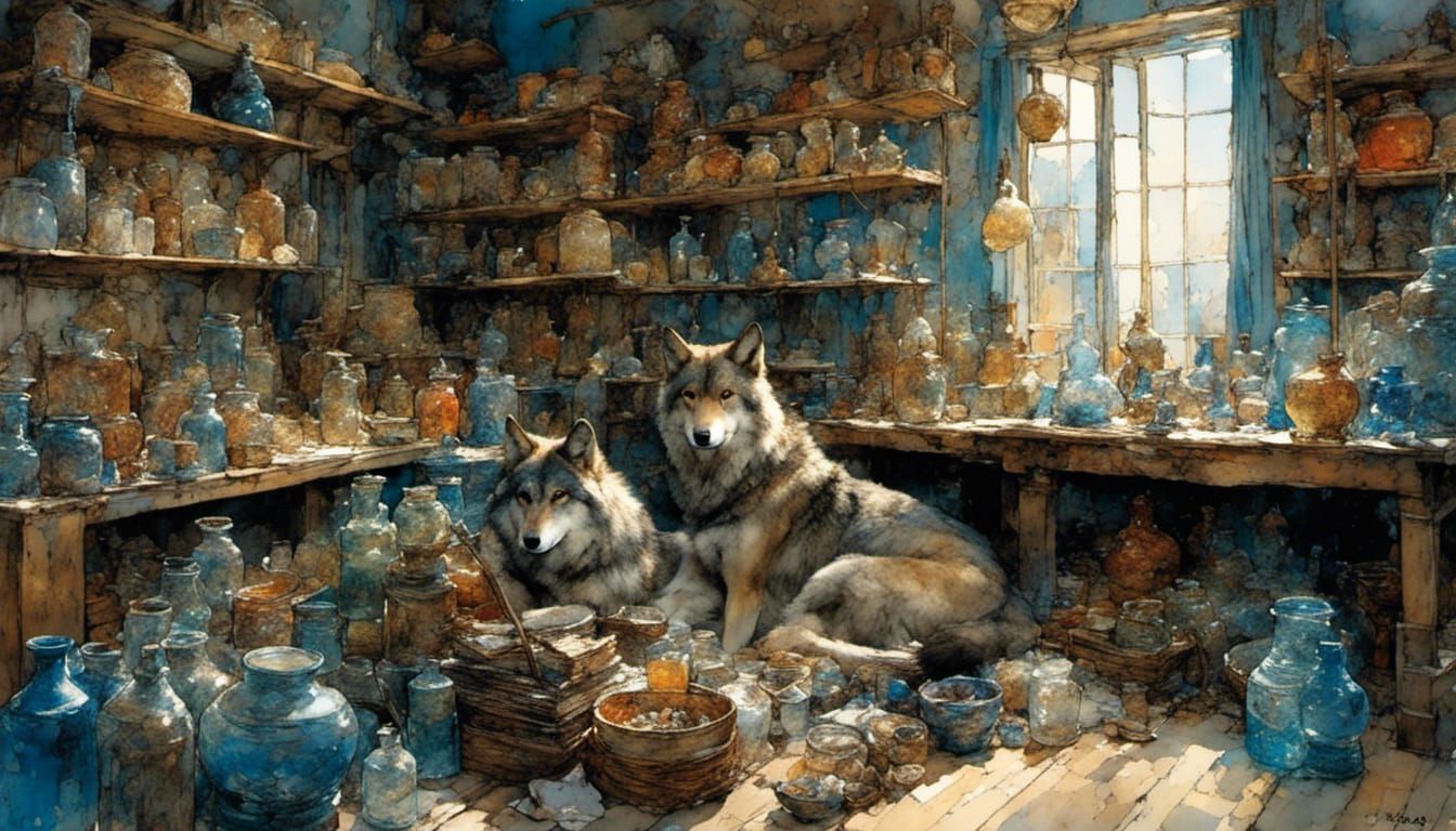 "Serene Wolf in a Tight Spot: A Morning at Der Blaue Reiter"