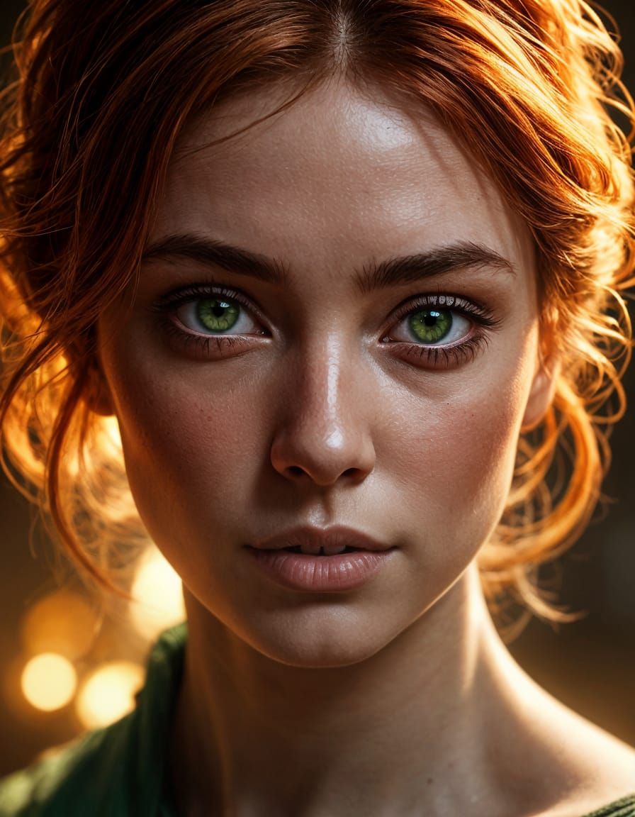 Anthro Dragon Girl Blacksmith Reflects Firelight