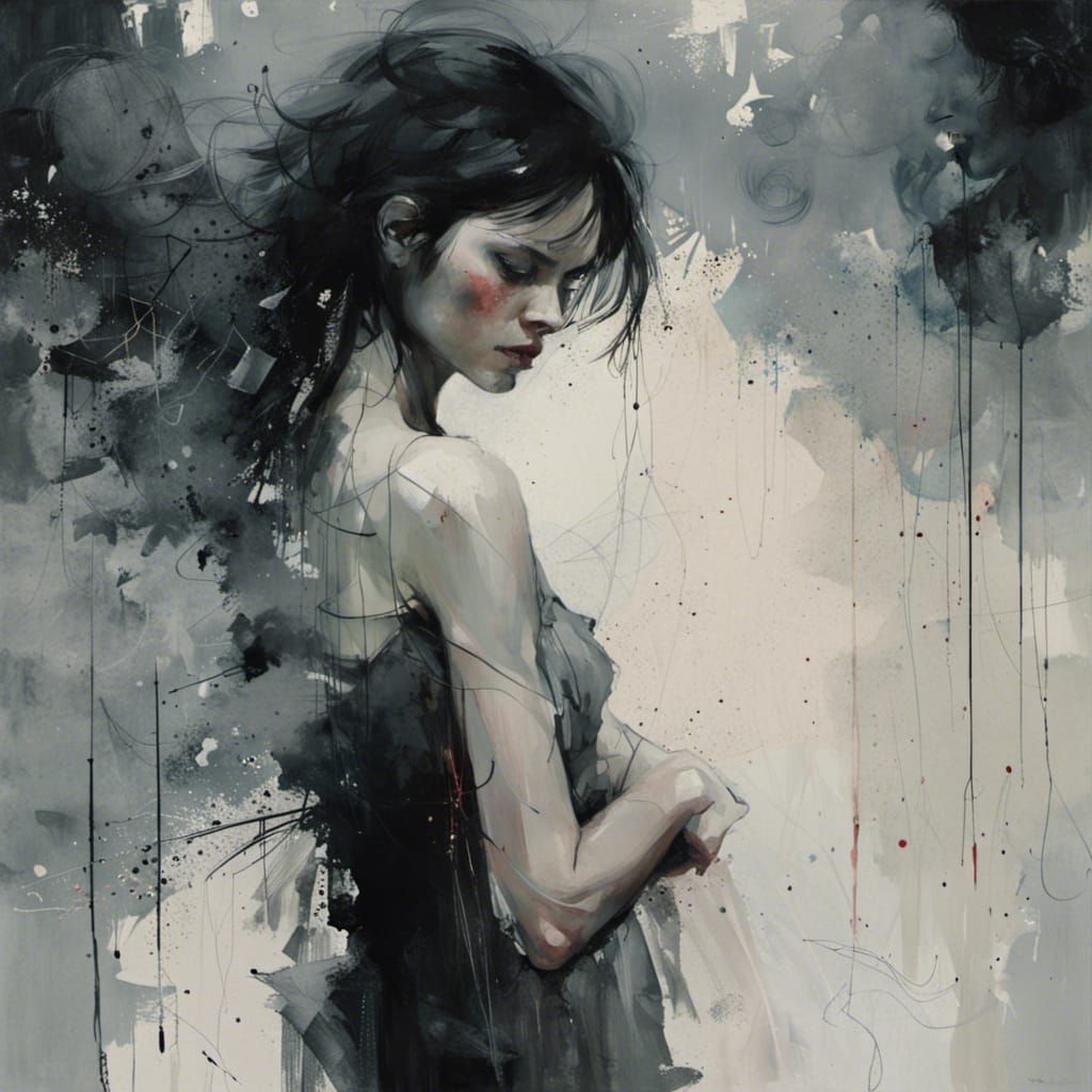 Expressive Portrait in Mixed Artistic Styles