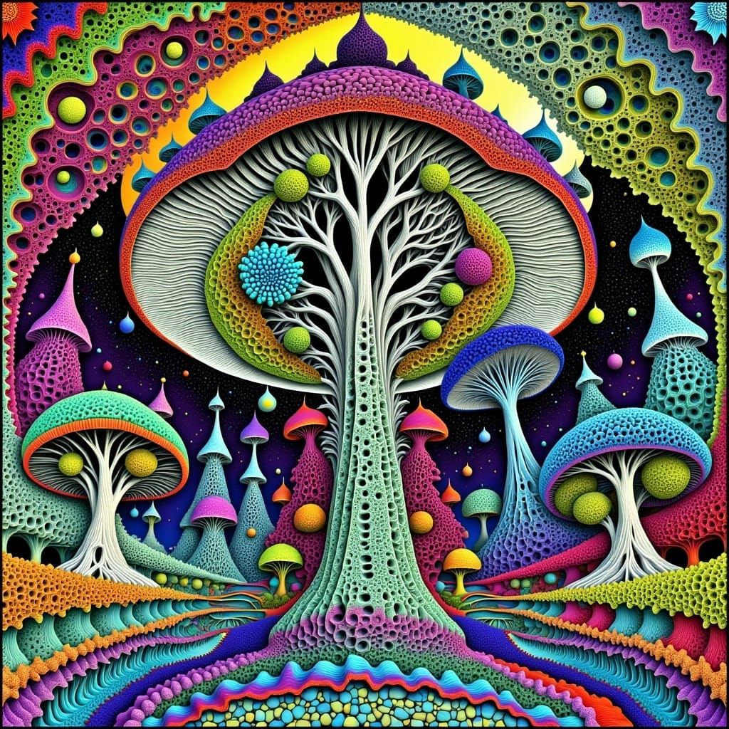 <lora:Mustra:1.0> A mushroom, hyperdetailed