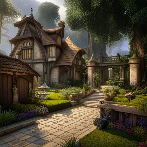 Historic Homes and Gardens: Detailed Matte Painting