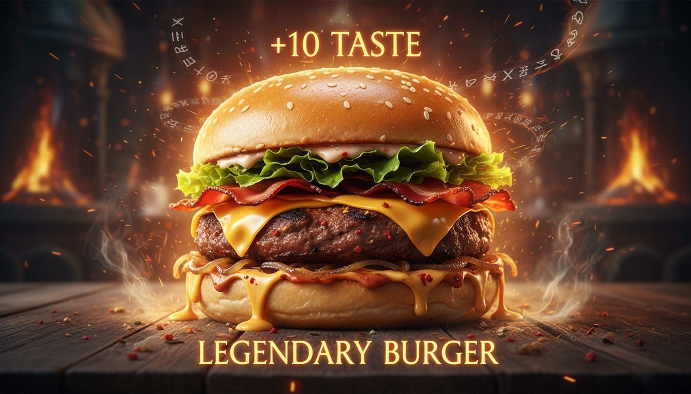 The Legendary Burger: A Radiant Culinary Masterpiece
